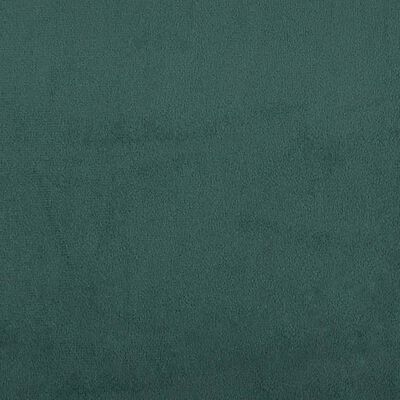 vidaXL Pohovka s polštáři 3místná tmavě zelená samet