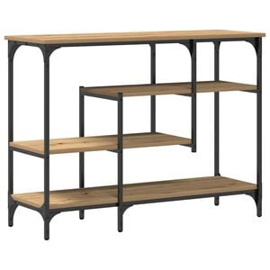 vidaXL Konzolov&yacute; stolek s polic&iacute; dub artisan 100 x 35 x 75 cm