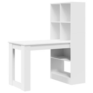 vidaXL Stůl B&iacute;l&aacute; Kompozitn&iacute; dřevo 122 x 67 x 145 cm
