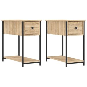 vidaXL Nočn&iacute; stolky 2 ks dub sonoma 30 x 60 x 80 cm kompozitn&iacute; dřevo