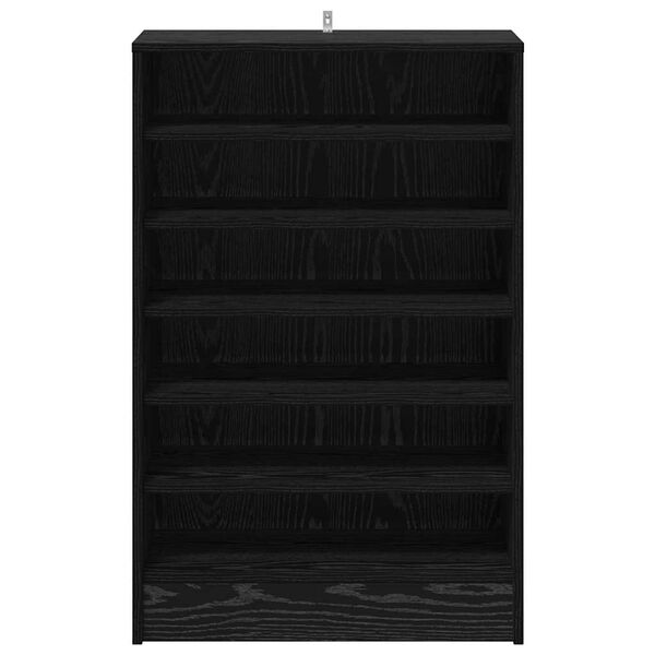 vidaXL Skř&iacute;ň na obuv Čern&yacute; dub 60 x 35 x 92 cm kompozitn&iacute; dřevo