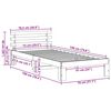 vidaXL R&aacute;m postele Voskově hněd&aacute; 75 x 190 cm Masivn&iacute; borov&eacute; dřevo