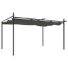 vidaXL Pergola se zatahovac&iacute; střechou antracitov&aacute; 395 x 292 x 230 cm