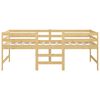 vidaXL Středně vysok&aacute; postel masivn&iacute; borov&eacute; dřevo 90 x 200 cm