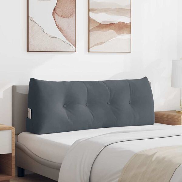 vidaXL Pol&scaron;t&aacute;ř na z&aacute;da Tmavě &scaron;ed&aacute; 120 x 24 x 50 cm samet