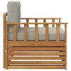 vidaXL Venkovn&iacute; pohovkov&aacute; souprava Masivn&iacute; ak&aacute;ciov&eacute; dřevo a polyester