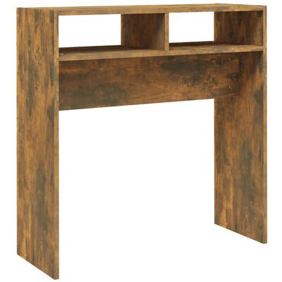 vidaXL Konzolový stolek kouřový dub 78 x 30 x 80 cm kompozitní dřevo