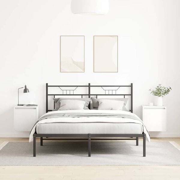 vidaXL N&aacute;stěnn&eacute; nočn&iacute; stolky 2 ks b&iacute;l&eacute; 38x34x40 cm