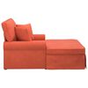 vidaXL Lounge chaise s vol&aacute;nem Červen&aacute; oranžov&aacute; 91 x 157 x 91 cm