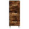 vidaXL Skř&iacute;ň highboard kouřov&yacute; dub 34,5 x 34 x 180 cm kompozitn&iacute; dřevo