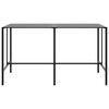vidaXL Barový stůl černý 200 x 100 x 110 cm práškově lakovaná ocel
