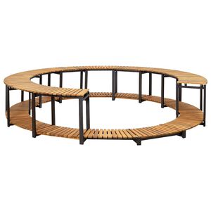 vidaXL Obruba k v&iacute;řivce 273 x 53 cm masivn&iacute; ak&aacute;ciov&eacute; dřevo