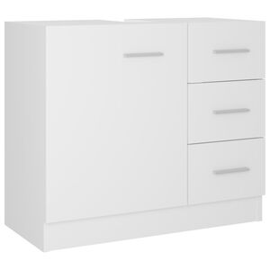 vidaXL Skř&iacute;ňka pod umyvadlo b&iacute;l&aacute; 63 x 30 x 54 cm kompozitn&iacute; dřevo