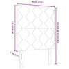 vidaXL Čelo postele s čelo Taupe 80 cm textil