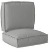 vidaXL Sada pol&scaron;t&aacute;řů na paletu 2 pcs &Scaron;ed&aacute; 50 x 50 x 12 cm Oxford l&aacute;tka