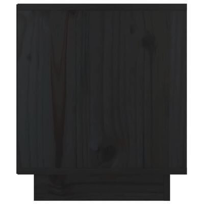 vidaXL Noční stolek černý 40 x 34 x 40 cm masivní borové dřevo