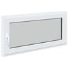 vidaXL Okeno do suter&eacute;nu RISOR 120 x 60 cm PVC a sklo B&iacute;l&aacute;