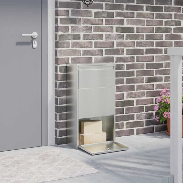 vidaXL Schr&aacute;nka na bal&iacute;ky Stř&iacute;brn&aacute; 44 x 22 x 82 cm Pozinkovan&aacute; ocel