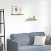 vidaXL N&aacute;stěnn&aacute; polička 2 pcs B&eacute;žov&aacute; 40 x 9 x 3 cm kompozitn&iacute; dřevo