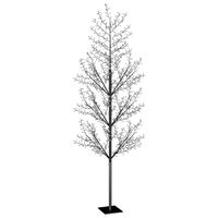 vidaXL Vánoční strom 1200 LED chladné bílé světlo třešňový květ 400 cm