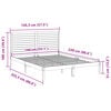 vidaXL Prodloužen&yacute; r&aacute;m postele bez matrace 140 x 220 cm masivn&iacute; dřevo