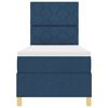vidaXL Postel s boxspringem s matrac&iacute; s čelo Modr&aacute; 80 x 200 cm textil