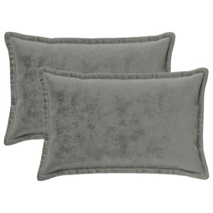 vidaXL Odhazovac&iacute; pol&scaron;t&aacute;ř 2 ks HOUTEN Tmavě &scaron;ed&aacute; 30 x 50 cm Flanel