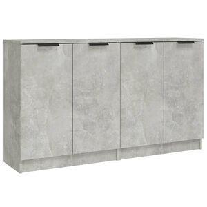 vidaXL Př&iacute;born&iacute;ky 2 ks betonově &scaron;ed&eacute; 60 x 30 x 70 cm kompozitn&iacute; dřevo