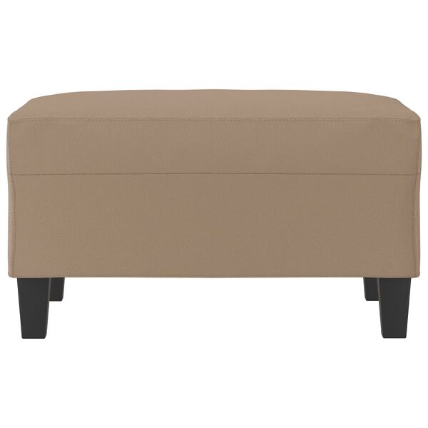 vidaXL Podnožka cappuccino 70x55x41 cm uměl&aacute; kůže