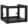 vidaXL N&aacute;stěnn&yacute; koupelnov&yacute; reg&aacute;l pod umyvadlo čern&yacute; 40x38x31 cm železo