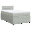 vidaXL Box spring postel s matrac&iacute; světle &scaron;ed&aacute; 120x190 cm samet