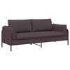 vidaXL 3-m&iacute;stn&eacute; sofa Tmavě hněd&aacute; 222 x 81 x 89 cm Textil