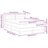 vidaXL Postel s boxspringem s matrac&iacute; Taupe 200 x 140 cm Polyester