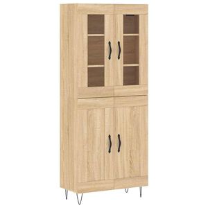 vidaXL Skř&iacute;ň highboard dub sonoma 69,5 x 34 x 180 cm kompozitn&iacute; dřevo