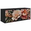 vidaXL N&aacute;stěnn&aacute; TV skř&iacute;ň BORNE 102 x 33 x 40 cm Čern&yacute; dub