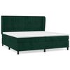 vidaXL Box spring postel s matrac&iacute; tmavě zelen&aacute; 200x200 cm samet