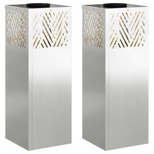 vidaXL Sol&aacute;rn&iacute; LED Cestovn&iacute; Světlo 2 ks Tepl&aacute; b&iacute;l&aacute; 18 x 18 x 50 cm
