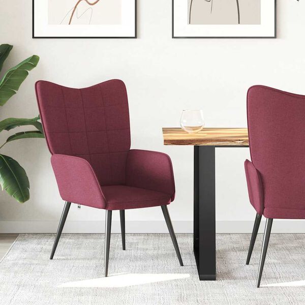 vidaXL Relaxačn&iacute; židle v&iacute;nov&aacute; textil