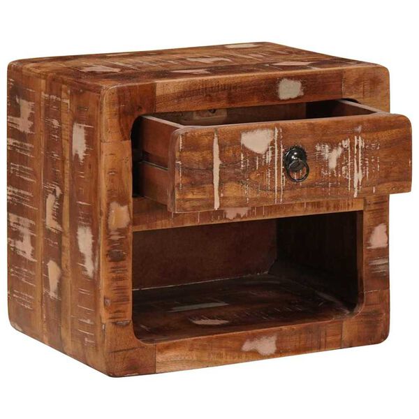 vidaXL Nástěnná noční skříňka se zásuvkou Vícebarevný 40 x 30 x 36 cm