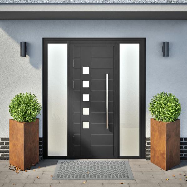 vidaXL Zahradn&iacute; květin&aacute;če 2 ks troj&uacute;heln&iacute;kov&eacute; 50x43x75cm Zvětral&aacute; ocel