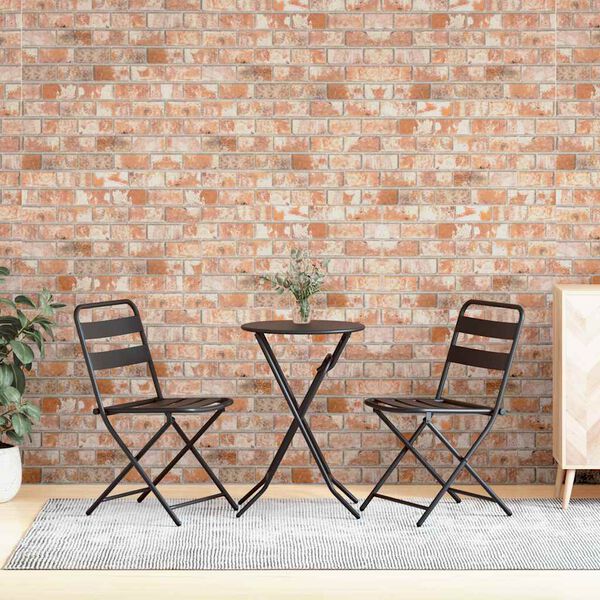 vidaXL 3D n&aacute;stěnn&eacute; panely design červen&eacute; cihly 10 ks EPS