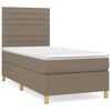 vidaXL Box spring postel s matrac&iacute; taupe 80x200 cm textil