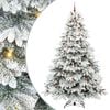 vidaXL Uměl&yacute; v&aacute;nočn&iacute; stromeček s 300 LED diodami B&iacute;l&aacute; 240 cm PE a PVC