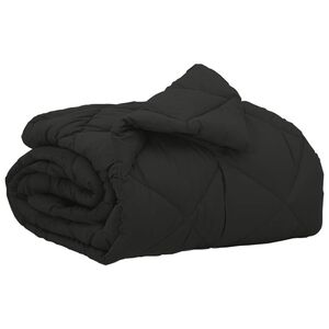 vidaXL Celoročn&iacute; přikr&yacute;vka Čern&aacute; 200 x 135 cm Mikrovl&aacute;kno