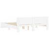 vidaXL R&aacute;m postele s čelem b&iacute;l&yacute; 180 x 200 cm