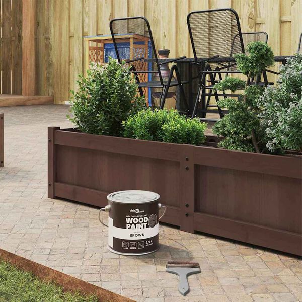 vidaXL Barva na dřevo Hnědá 16,5 x 16,5 x 15,9 cm Tisk na zeď