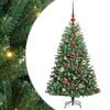 vidaXL Uměl&yacute; Skl&aacute;dac&iacute; V&aacute;nočn&iacute; Strom Zelen&aacute; 120 cm PVC a kov