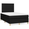 vidaXL Box spring postel s matrac&iacute; čern&aacute; 120x200 cm textil