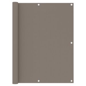 vidaXL Balk&oacute;nov&aacute; z&aacute;stěna taupe 120 x 600 cm oxfordsk&aacute; l&aacute;tka