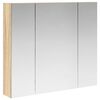 vidaXL Koupelnov&aacute; zrcadlov&aacute; skř&iacute;ň Sonoma dub 80 x 14.5 x 70 cm